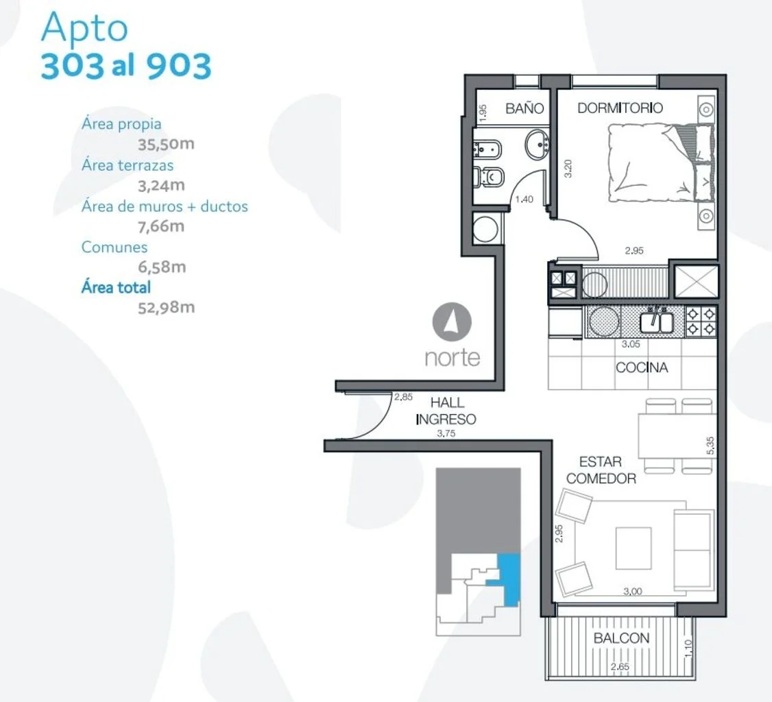 Apartamento en Pocitos, propiedad 288847 -Imagen 12