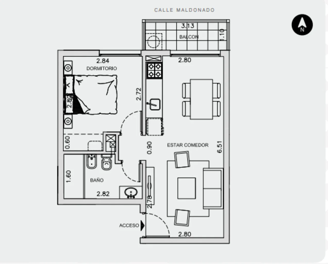 Apartamento en Palermo, propiedad 296179 -Imagen 8