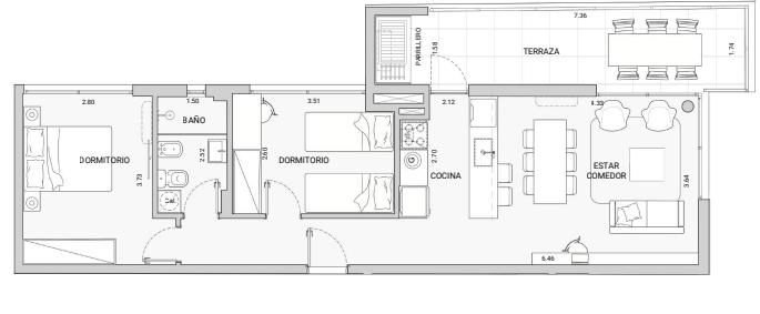 Apartamento en Ciudad de la Costa, propiedad 269884 -Imagen 2