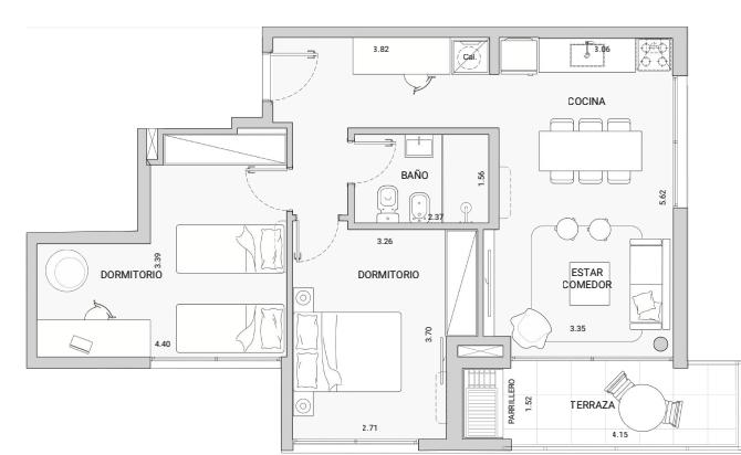 Apartamento en Ciudad de la Costa, propiedad 269885 -Imagen 2