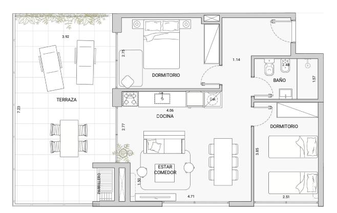 Apartamento en Ciudad de la Costa, propiedad 269894 -Imagen 2