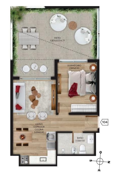 Apartamento en Cordón, propiedad 273991 -Imagen 2