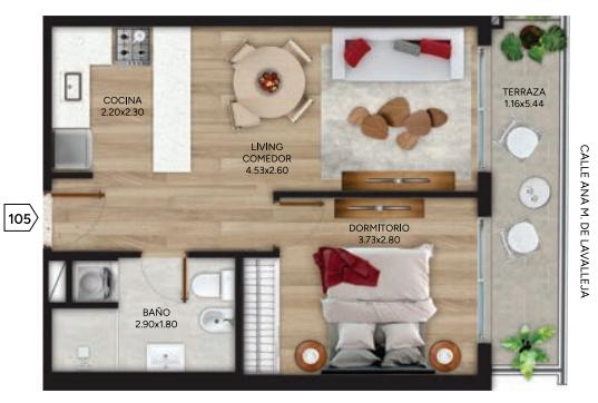 Apartamento en Cordón, propiedad 274153 -Imagen 2