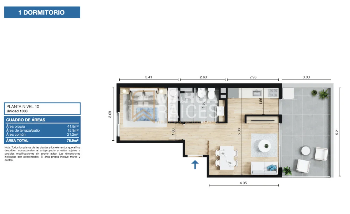 Apartamento en Tres Cruces, propiedad 249608 -Imagen 15