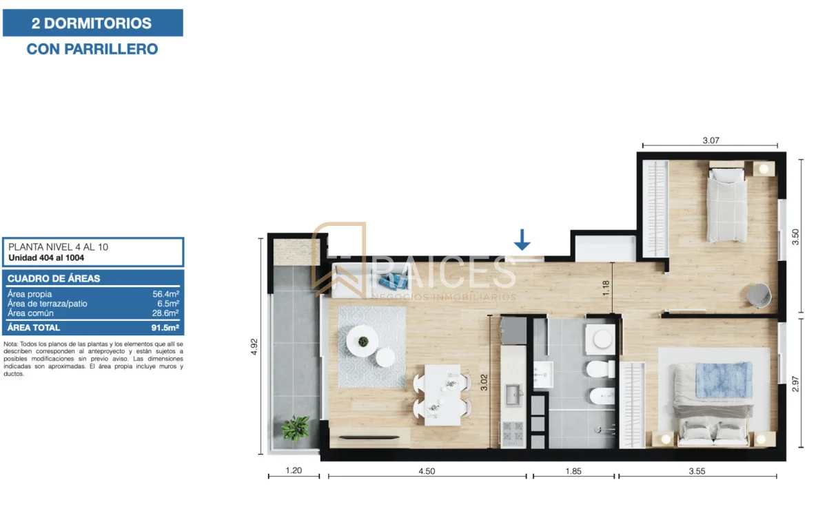 Apartamento en Tres Cruces, propiedad 249608 -Imagen 16