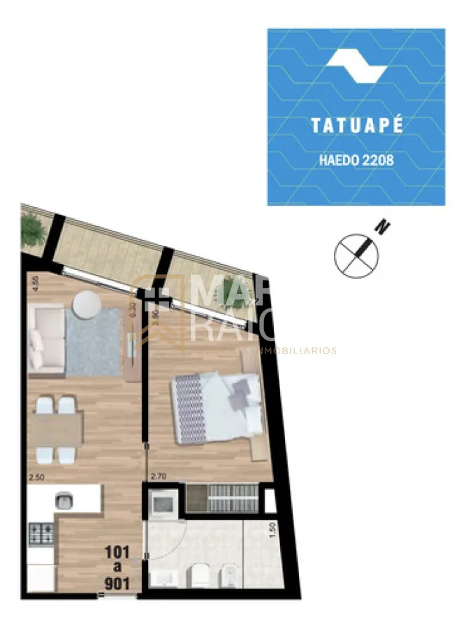 Apartamento en Tres Cruces, propiedad 272338 -Imagen 17