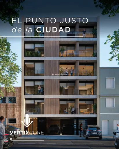 PROYECTO VERTIX CORE Tres Cruces - Venta de apartamentos de 1 y 2 dormitorios