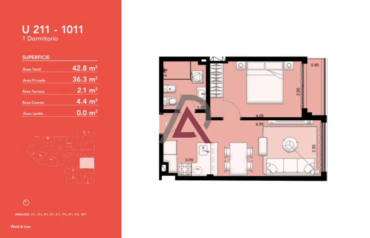Apartamento en Tres Cruces, propiedad 272324 -Imagen 2