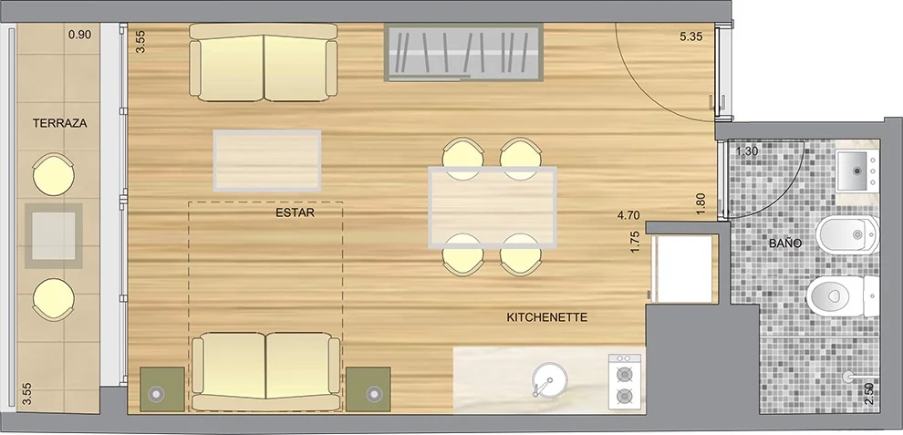 Apartamento en Pocitos, propiedad 288741 -Imagen 13