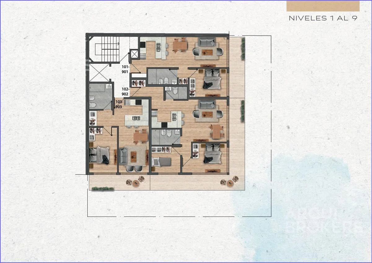 Apartamento en Pocitos, propiedad 218399 -Imagen 9
