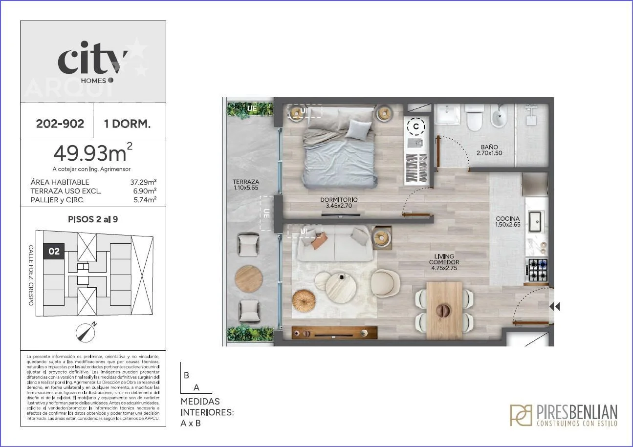 Apartamento en Cordón, propiedad 235399 -Imagen 9