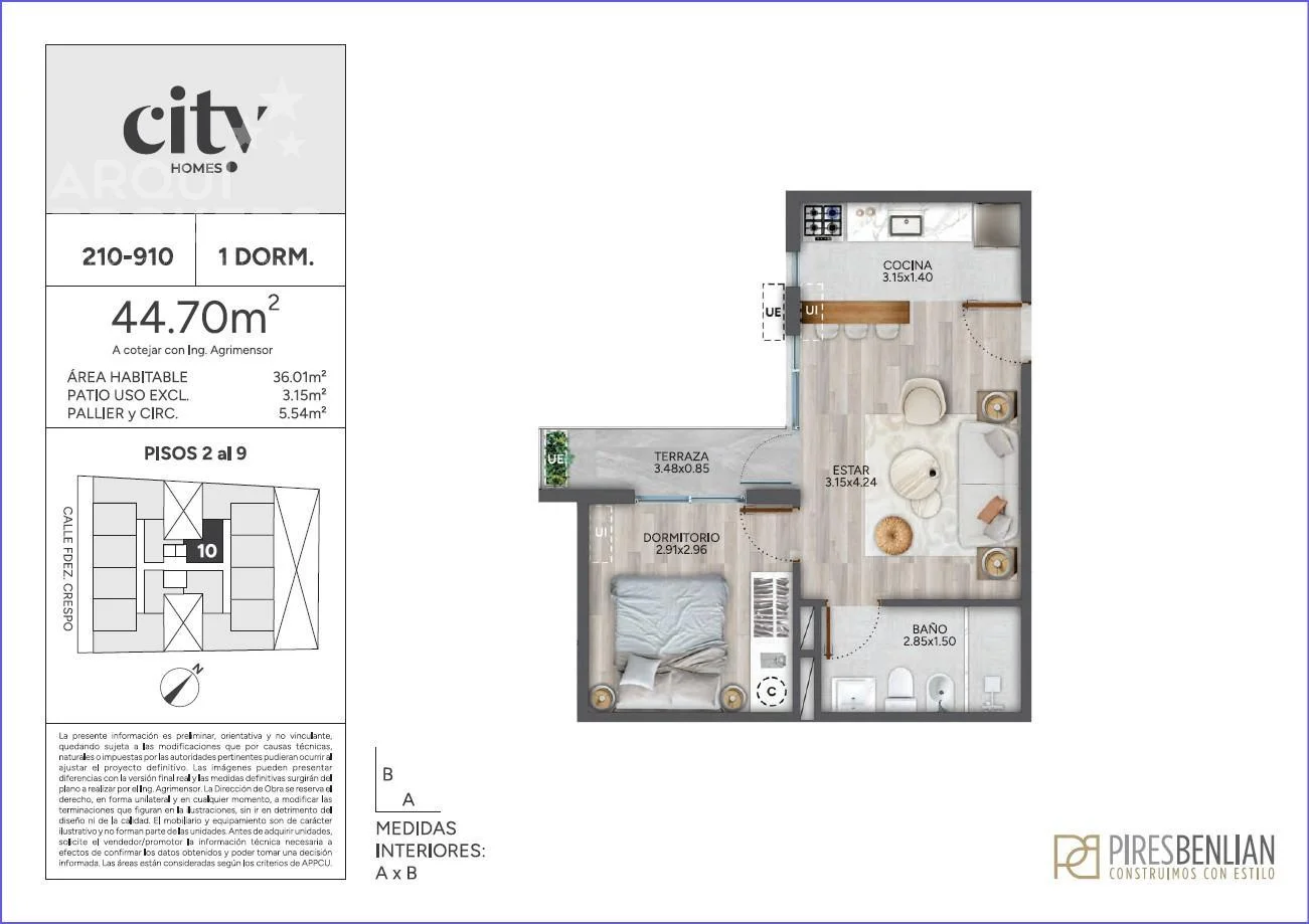 Apartamento en Cordón, propiedad 235816 -Imagen 5