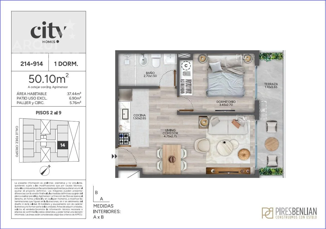 Apartamento en Cordón, propiedad 237112 -Imagen 5
