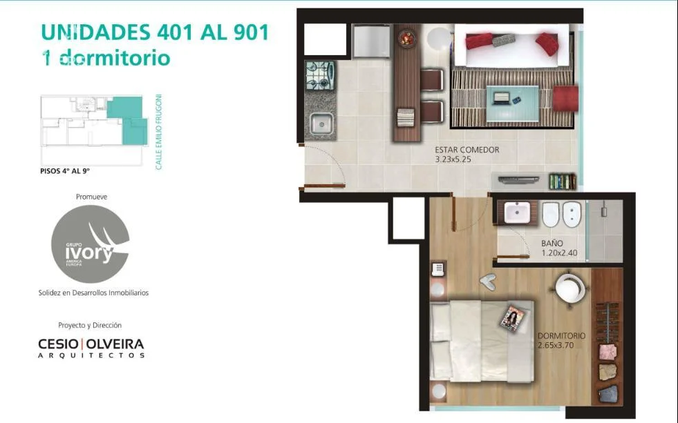 Apartamento en Parque Rodó, propiedad 268749 -Imagen 4