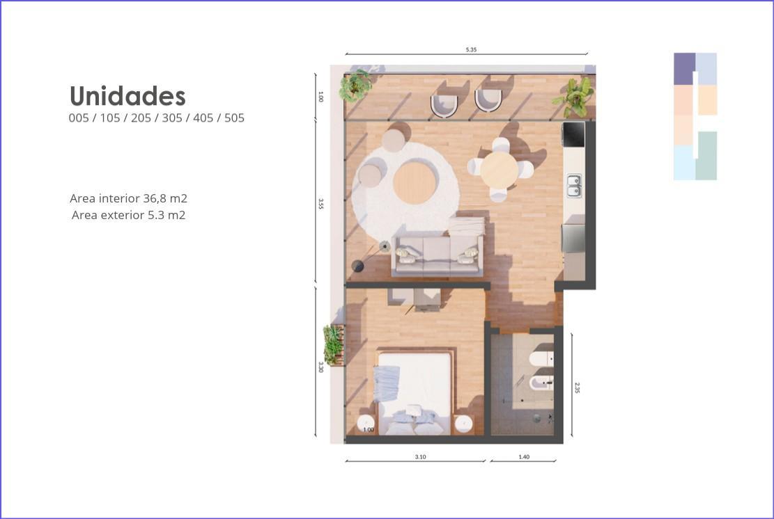 Apartamento en Playa Mansa, propiedad 271671 -Imagen 3