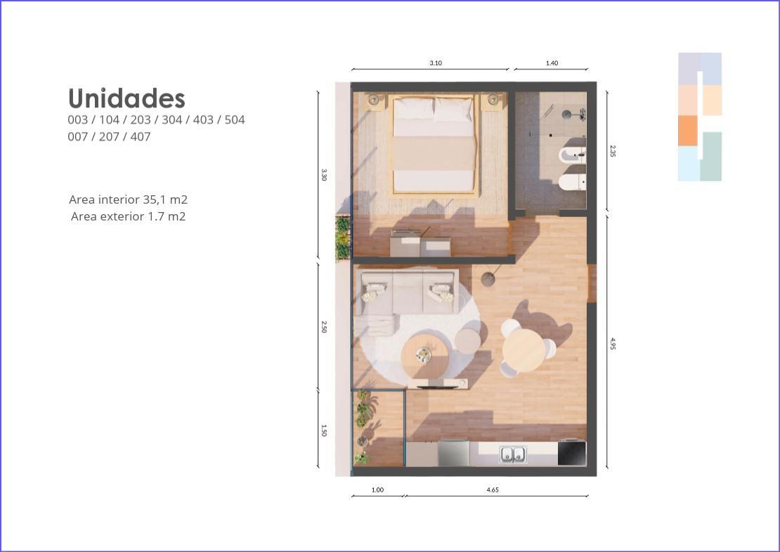 Apartamento en Playa Mansa, propiedad 271677 -Imagen 4
