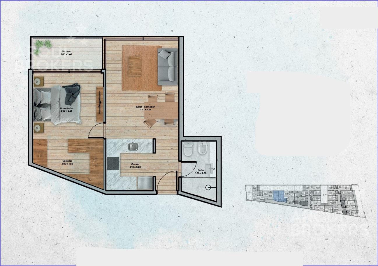 Apartamento en Pocitos, propiedad 272693 -Imagen 3