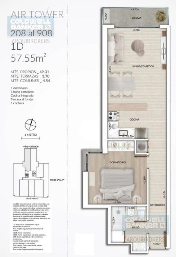 Apartamento en Pocitos, propiedad 272836 -Imagen 2