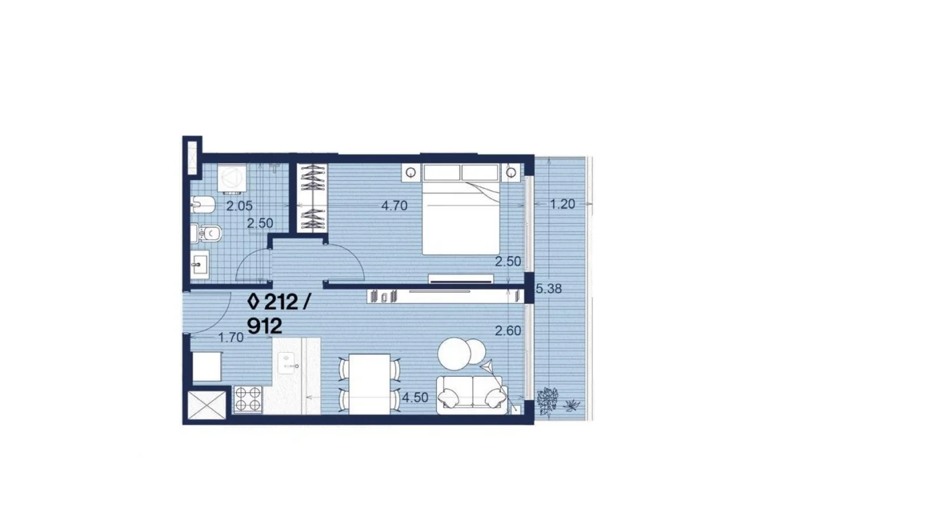 Apartamento en Palermo, propiedad 273897 -Imagen 4
