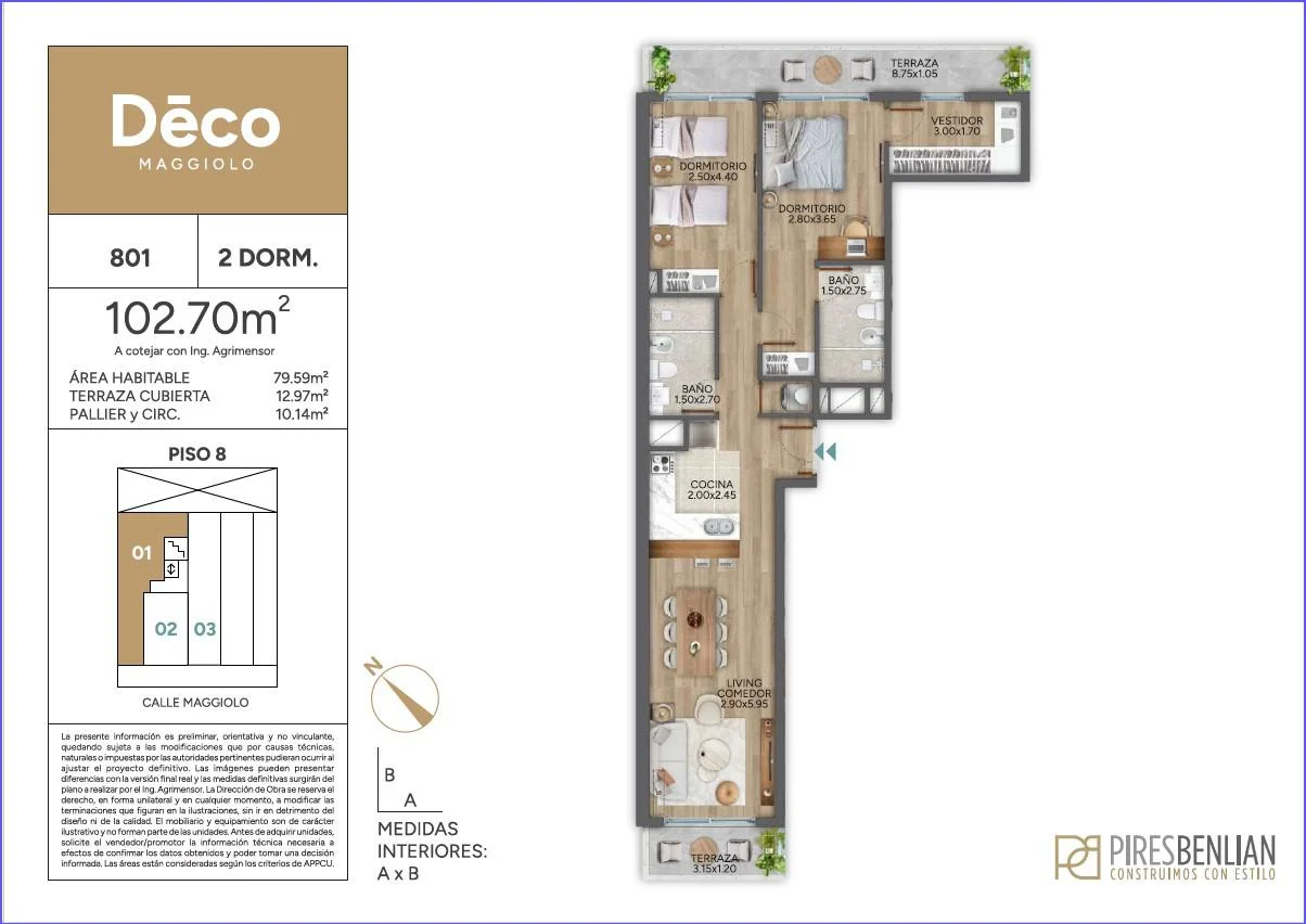 Apartamento en Punta Carretas, propiedad 284131 -Imagen 2