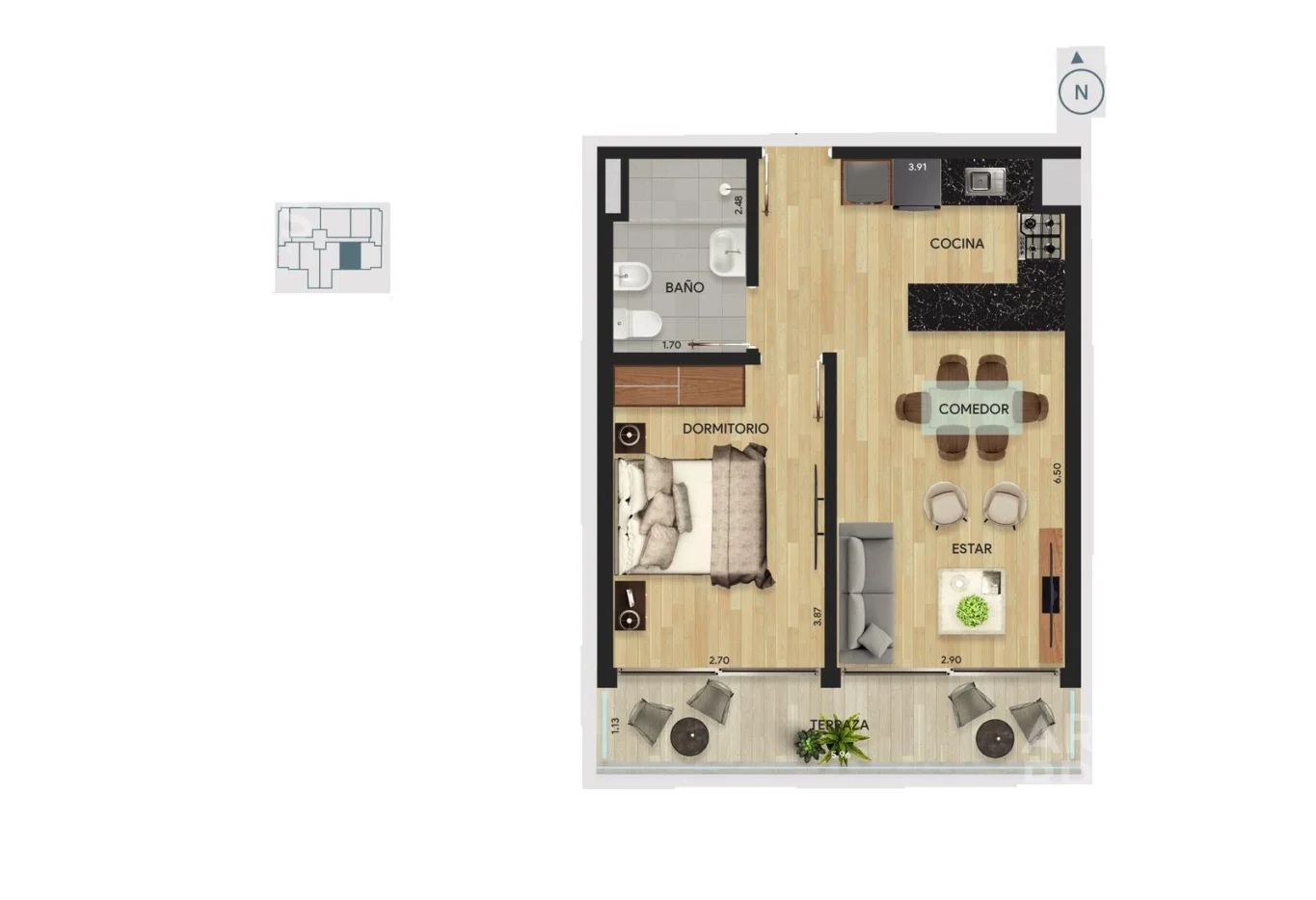 Apartamento en Parque Batlle, propiedad 284144 -Imagen 4