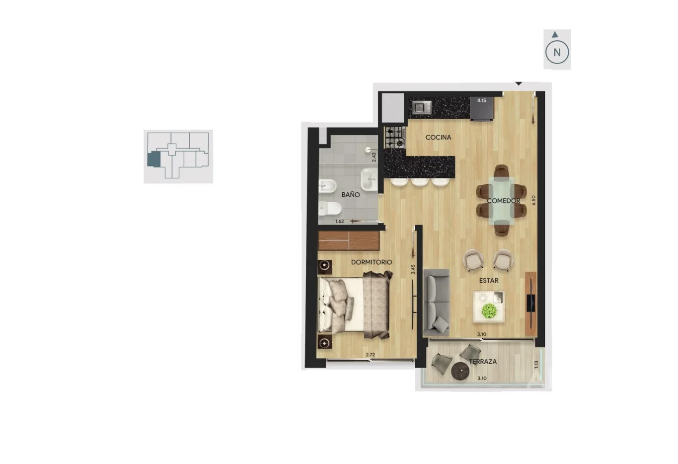 Apartamento en Parque Batlle, propiedad 284143 -Imagen 4