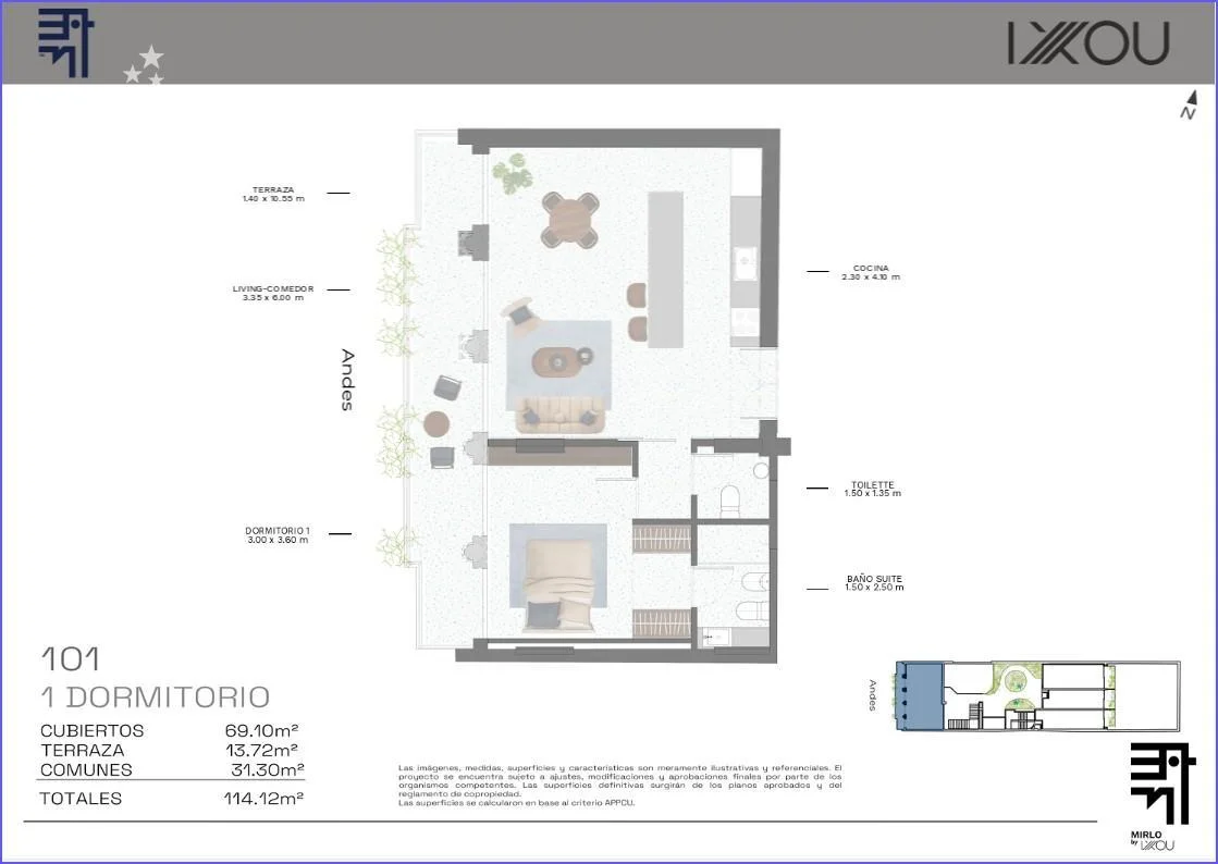Apartamento en Barrio Sur, propiedad 286909 -Imagen 2