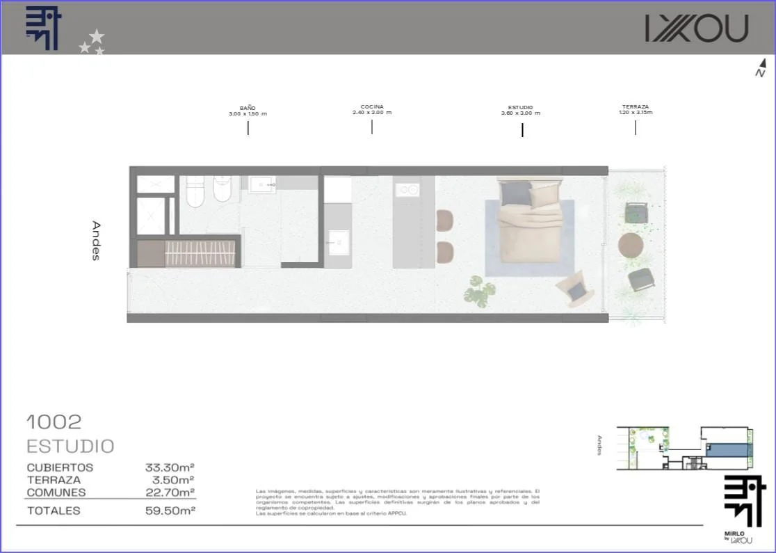 Apartamento en Barrio Sur, propiedad 286957 -Imagen 2