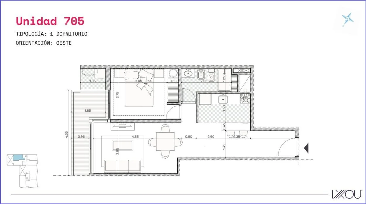 Apartamento en Barrio Sur, propiedad 293158 -Imagen 3
