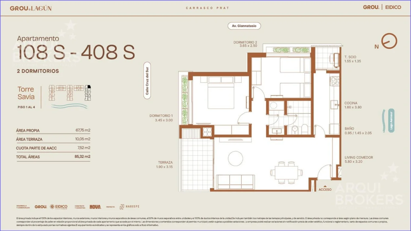 Apartamento en Carrasco Este, propiedad 293194 -Imagen 4