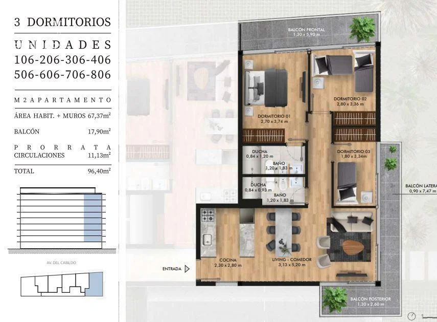 Apartamento en Maldonado, propiedad 293966 -Imagen 3