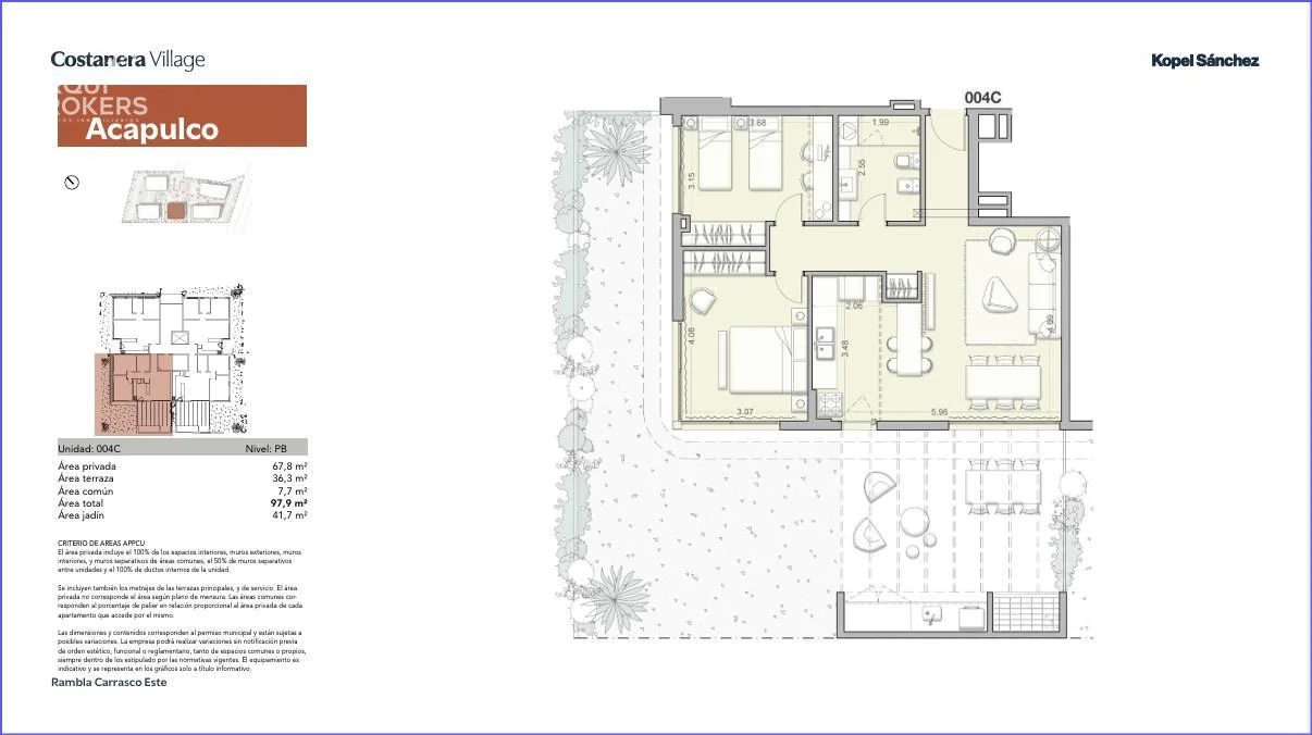 Apartamento en Barra de Carrasco, propiedad 302873 -Imagen 3