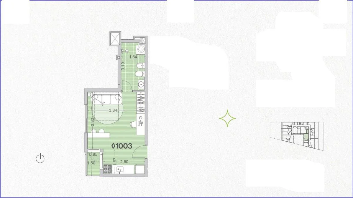 Apartamento en Palermo, propiedad 302893 -Imagen 3