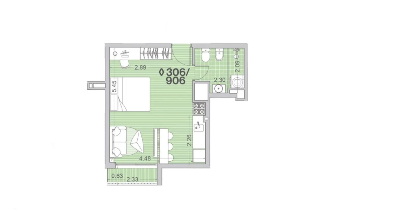 Apartamento en Palermo, propiedad 302900 -Imagen 3