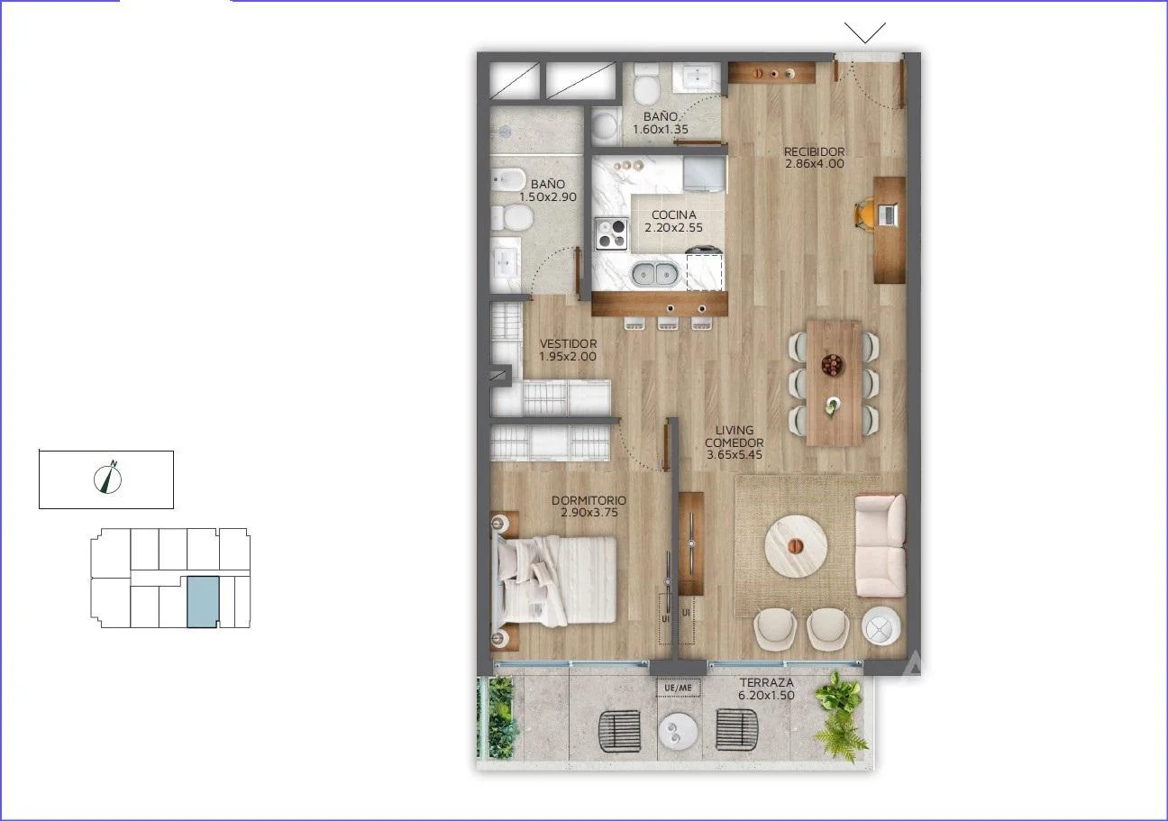 Apartamento en Pocitos, propiedad 88986 -Imagen 9