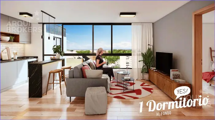 Apartamento de dos dormitorios en venta en Parque Rodó - 1101