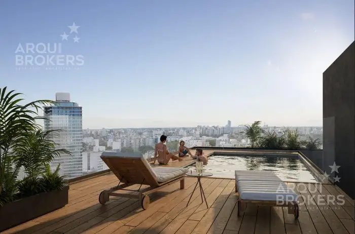 Apartamento penthouse de un dormitorio en venta en Pocitos - 301