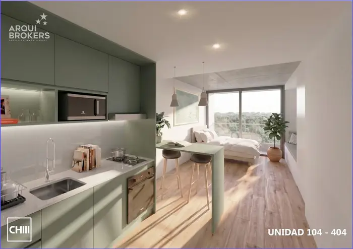 Apartamento de dos dormitorios en venta en Pocitos - 501