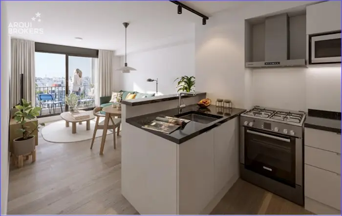 Apartamento de un dormitorio con patio en venta en Cordón Sur - 202