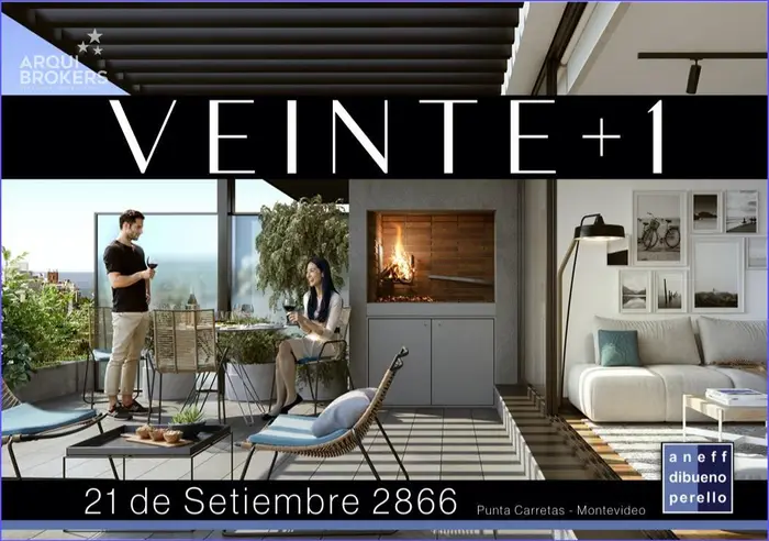 Apartamento de dos dormitorios en venta en Punta Carretas - 302