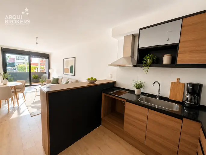 Apartamento 1 dormitorio en venta en Punta Carretas con patio