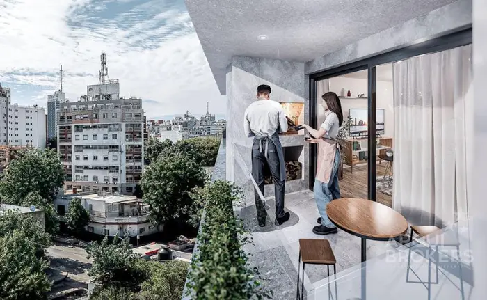 Apartamento monoambiente en venta en  Tres Cruces - 510