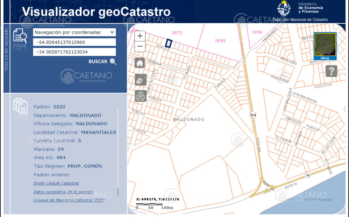 Terreno en Manantiales, propiedad 273602 -Imagen 2