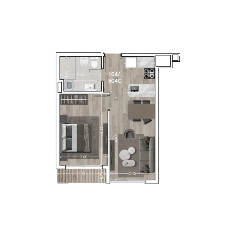 Apartamento en Centro, propiedad 285854 -Imagen 11