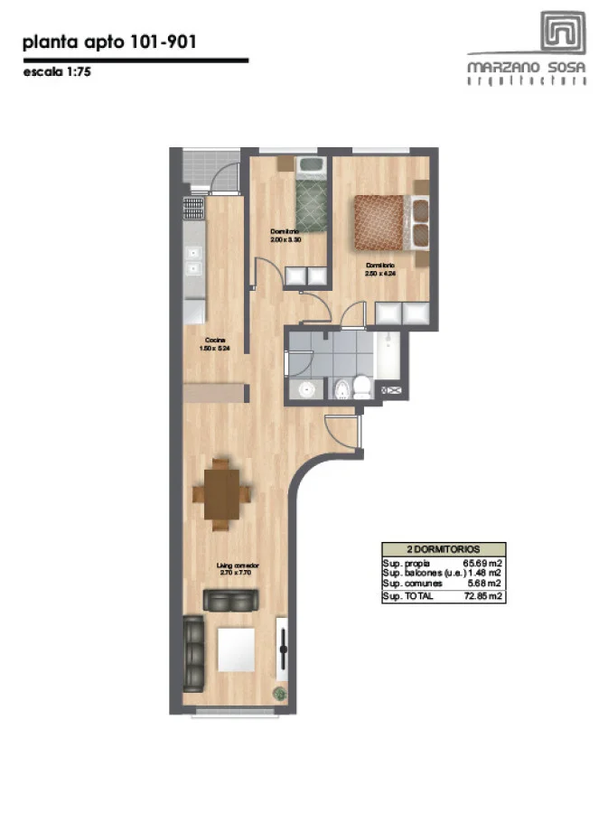 Apartamento en Barrio Sur, propiedad 286535 -Imagen 9