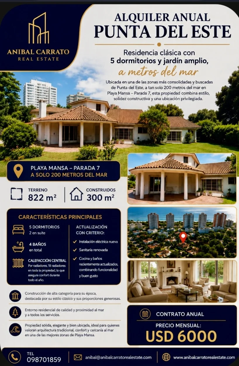 Casa en Punta del Este, propiedad 291935 -Imagen 1