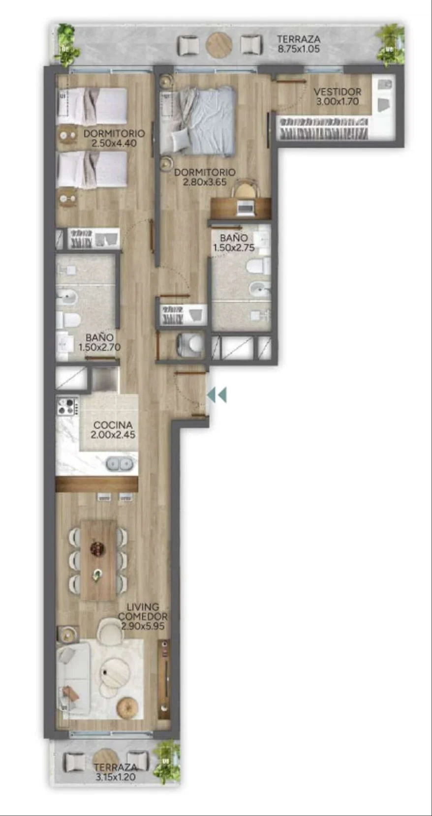Apartamento en Parque Rodó, propiedad 263016 -Imagen 8