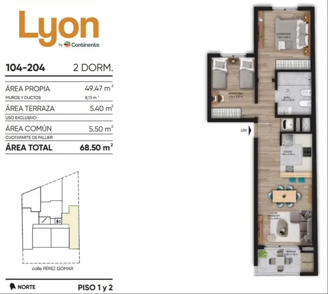 Apartamento en Malvín, propiedad 268355 -Imagen 7