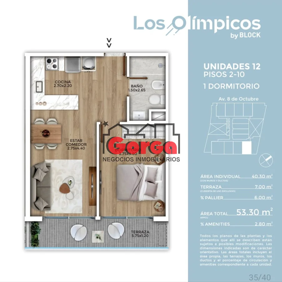 Apartamento en La Blanqueada, propiedad 148465 -Imagen 3