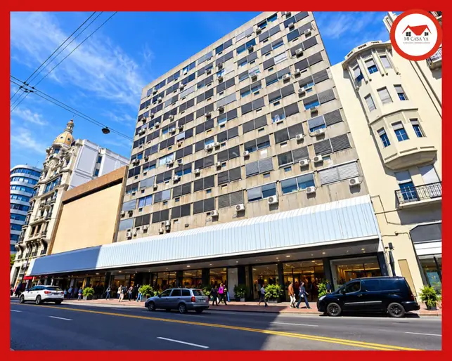 Venta apartamento Centro sobre Av 18 de Julio con renta 1 dormitorio muy amplio luminoso ideal vivienda, oficinas, escritorios